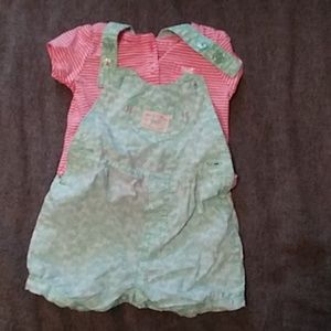 Baby overalls and shirt